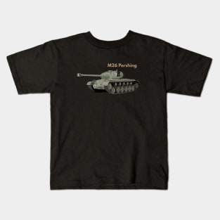 M26 Pershing American WW2 Heavy Tank Kids T-Shirt